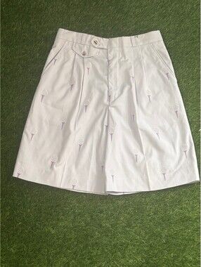 Divots 90s White Cotton Golf Skort, Women's 12